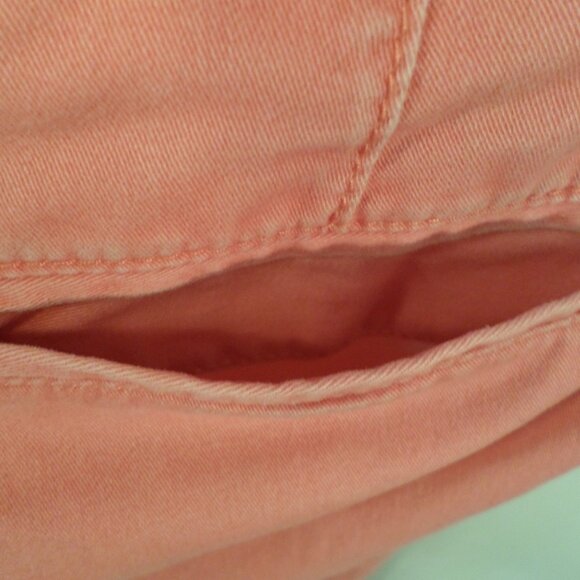 Sonoma Life + Style Modern Fit Broken Corral Pink Straight Leg Capri Pants Sz 14 - Picture 14 of 14